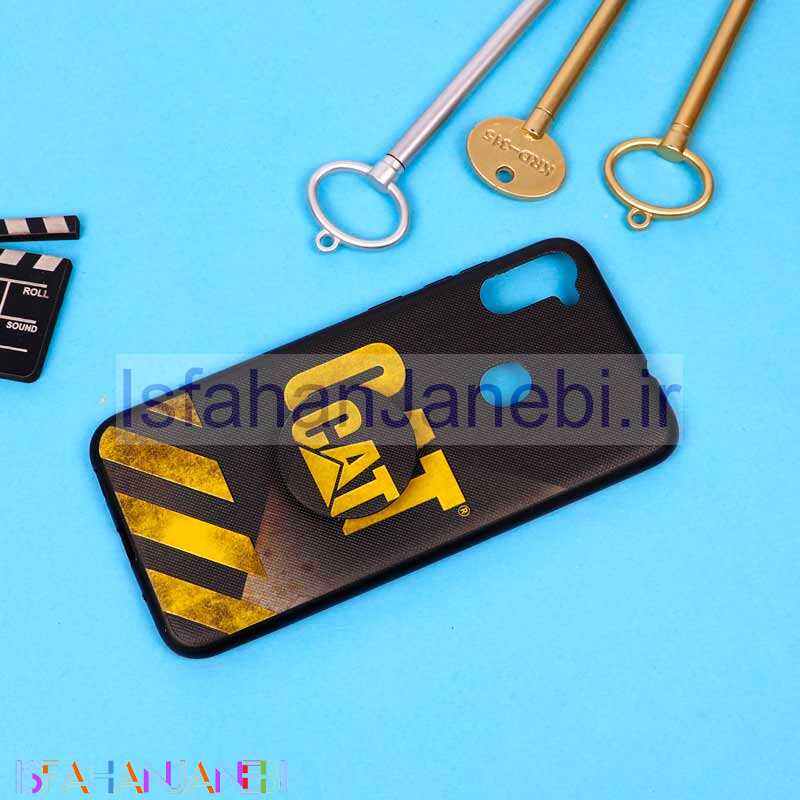 اصفهان جانبی-قاب فانتزی برجسته + پاپ سوکت طرح CAT سامسونگ A11 سری D