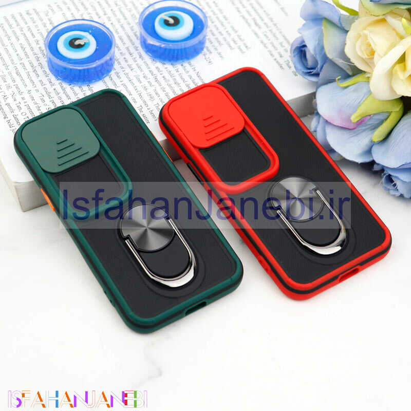 اصفهان جانبی-قاب ضد ضربه محافظ لنزدار کشویی هولدر دار بتمن کلاسیک آیفون iPhone 13 Mini