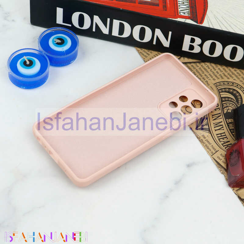 اصفهان جانبی-قاب سیلیکونی عروسکی محافظ لنزدار طرح خرسی صورتی Samsung Galaxy A52 / A52s