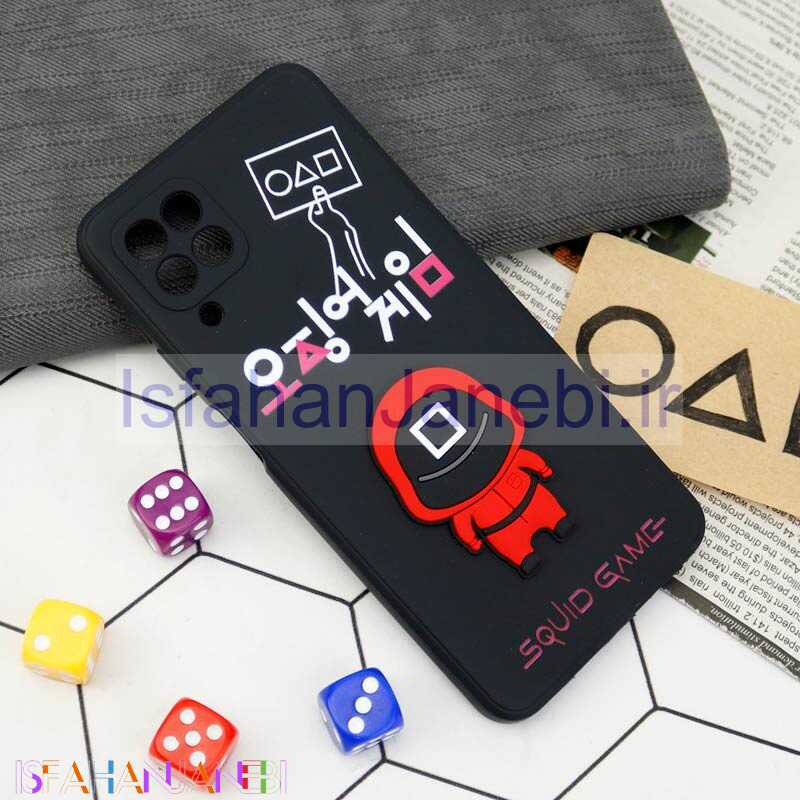 اصفهان جانبی-قاب سیلیکونی Squid Game محافظ لنزدار Samsung Galaxy A22 4G