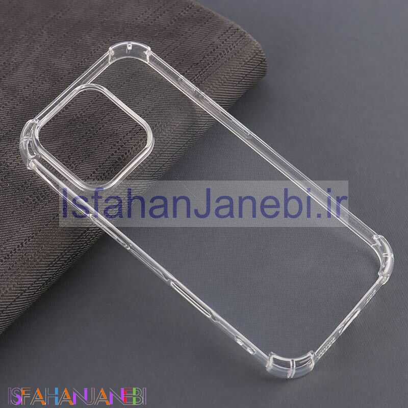 اصفهان جانبی-قاب ژله ای ضربه گیر بی رنگ آیفون iPhone 16 Pro