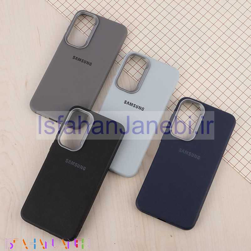 اصفهان جانبی-قاب چرمی ژله ای Leather سامسونگ Galaxy A35 لوگودار