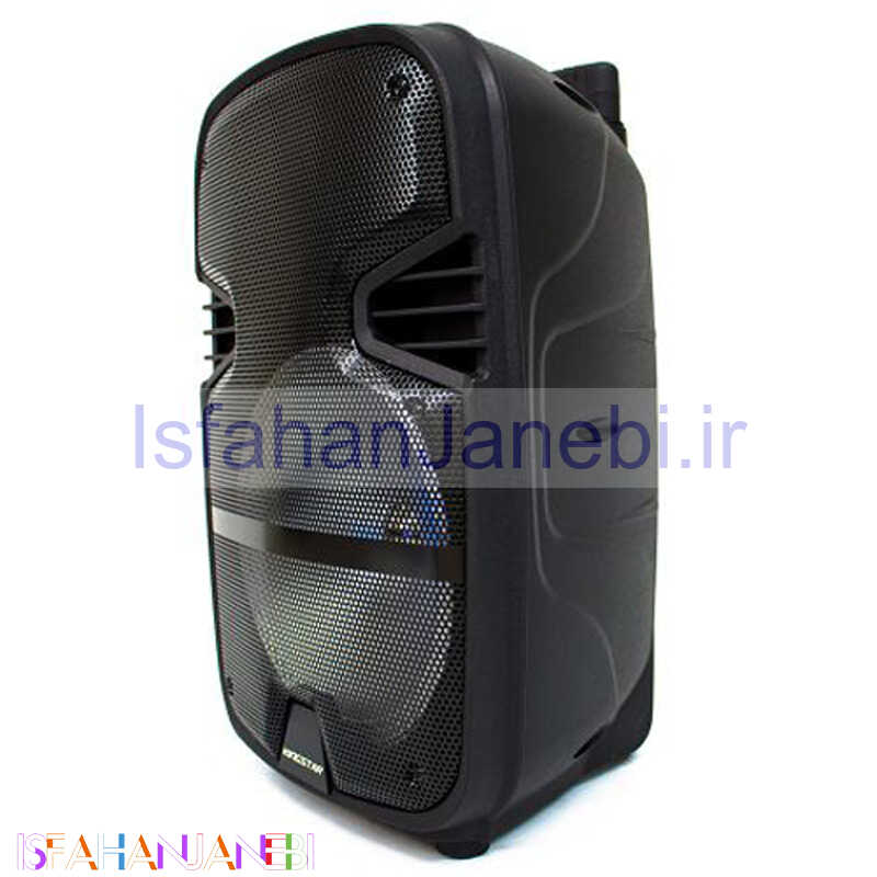 اصفهان جانبی-اسپیکر چمدانی بلوتوثی رم و فلش خور KingStar KBS437 + میکروفون و ریموت کنترل