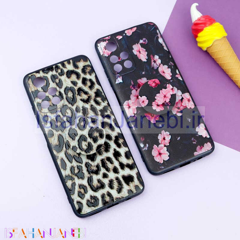 اصفهان جانبی-قاب فانتزی طرحدار دخترانه محافظ لنزدار + پاپ سوکت Xiaomi Poco M4 Pro 5G سری R