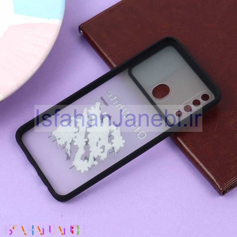 اصفهان جانبی-قاب محافظ لنز دار کشویی طرحدار مشکی Samsung A20s