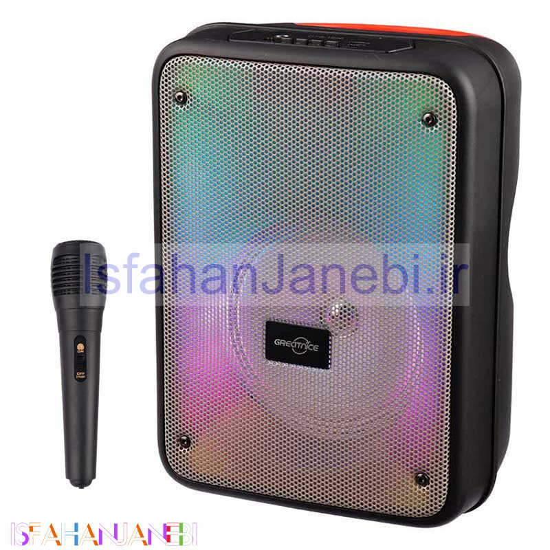 اصفهان جانبی-اسپیکر بلوتوثی رم و فلش خور Greatnice GTS-1996 + میکروفون