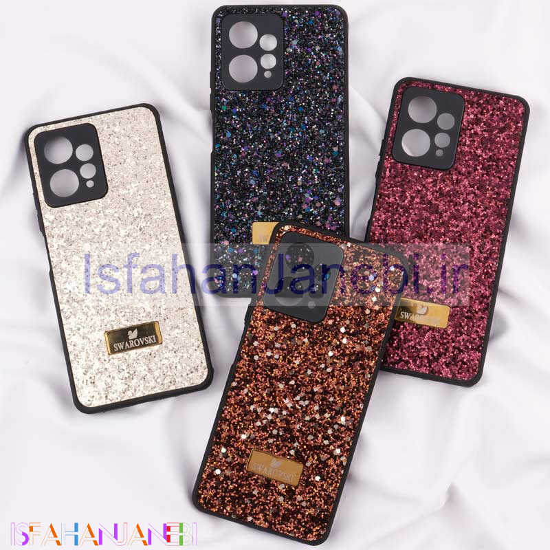 اصفهان جانبی-قاب شاینی Swarovski شیائومی Redmi Note 12 4G محافظ لنزدار