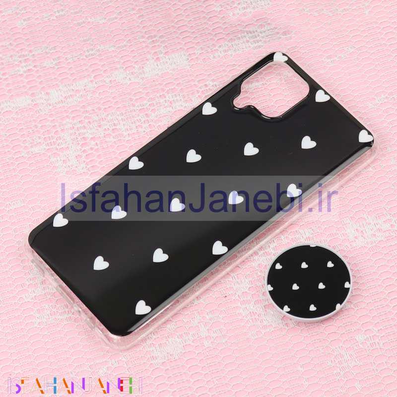 اصفهان جانبی-قاب سوپر IMD دور شفاف پاپ سوکت دار Samsung A12 قلبی
