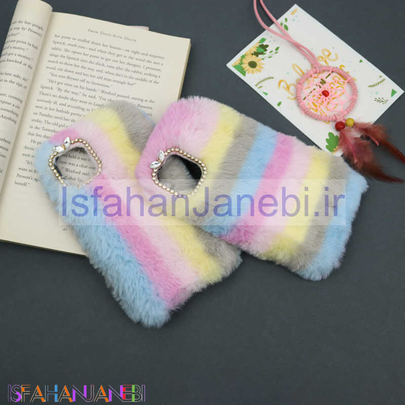 اصفهان جانبی-قاب پشمالو رنگین کمانی آیفون iPhone 11