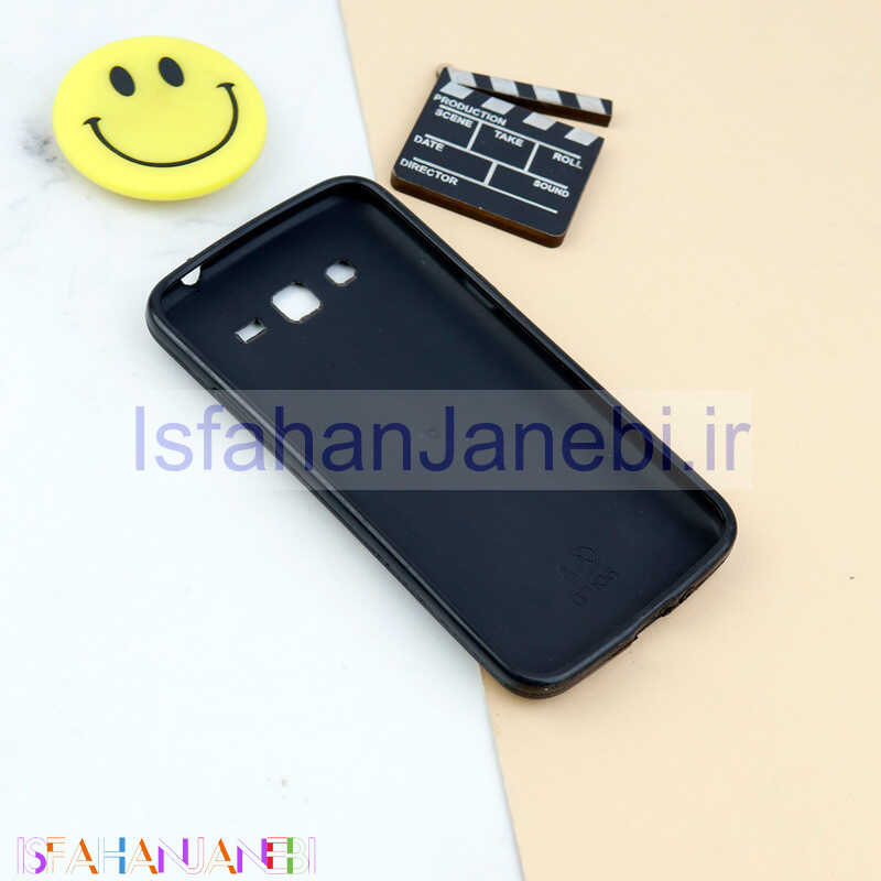 اصفهان جانبی-قاب چرمی محافظ لنزدار طرح گوزن Samsung Galaxy Grand 2 خاکی