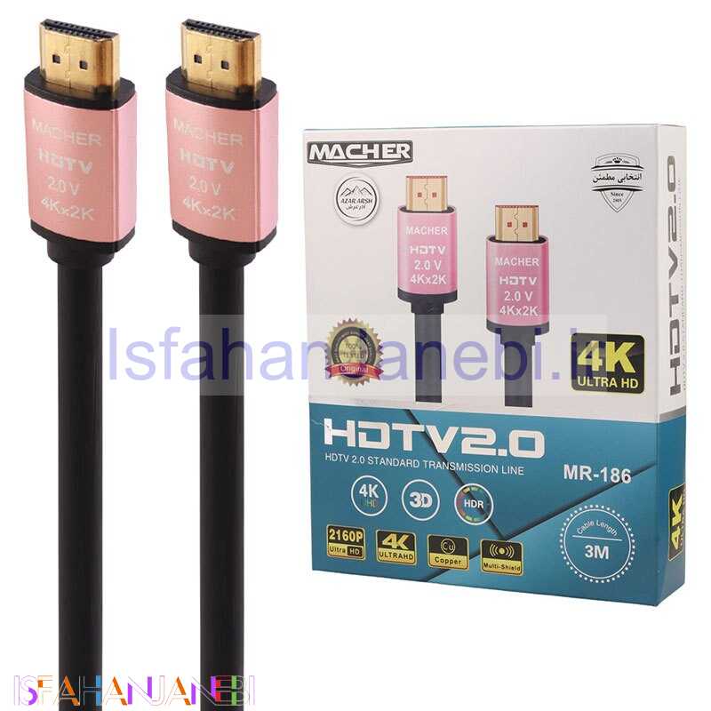 اصفهان جانبی-کابل HDMI 4K مچر MR-186 طول 3 متر