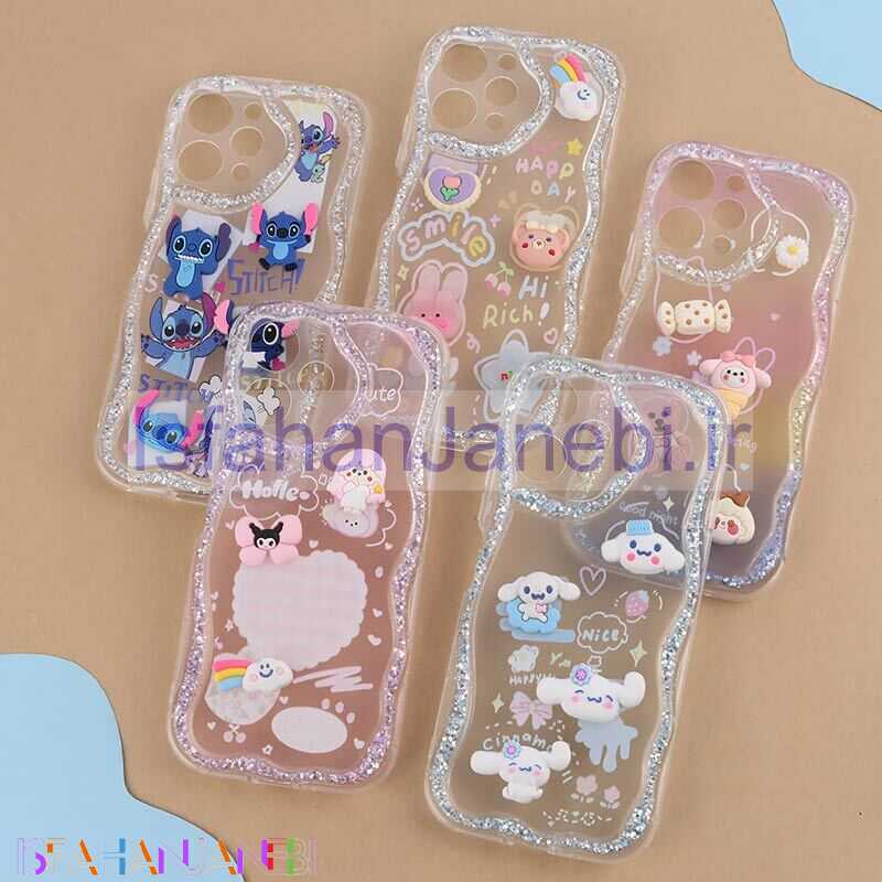 اصفهان جانبی-قاب شاینی شیائومی Redmi 12 عروسکی محافظ لنزدار