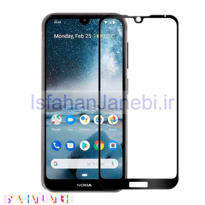 اصفهان جانبی-گلس تمام چسب Nokia 4.2 مشکی