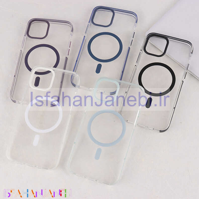 اصفهان جانبی-قاب مگ سیف آیفون iPhone 12 / 12 Pro دور سیلیکونی