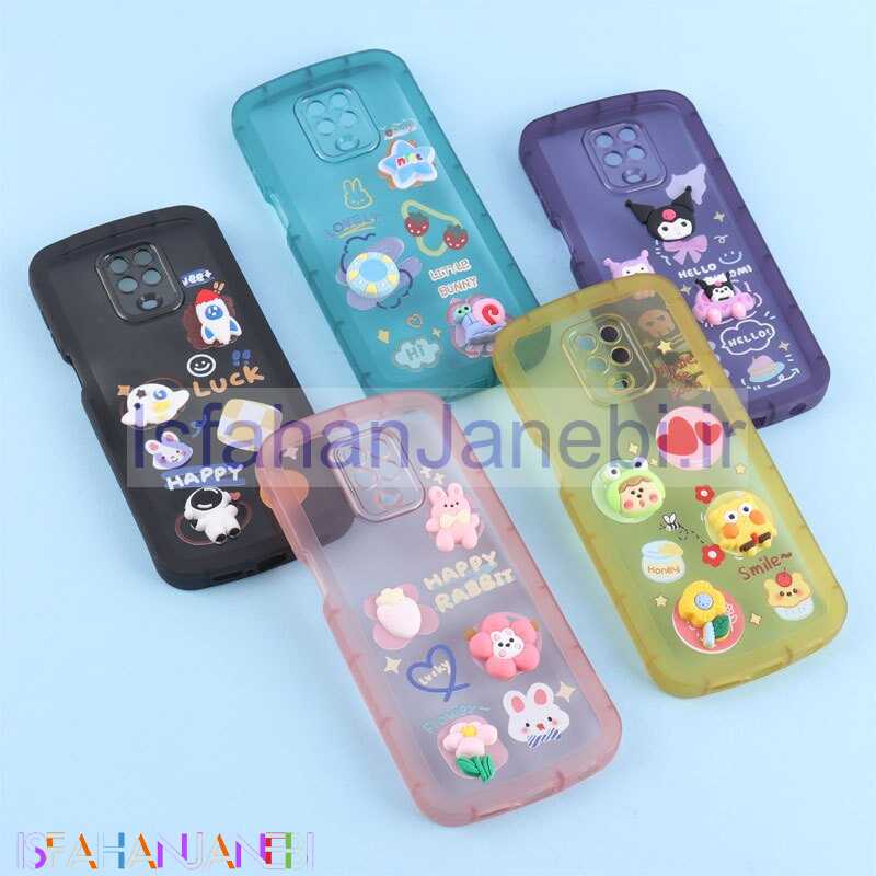 اصفهان جانبی-قاب Fashion Case شیائومی Redmi Note 9s / Note 9 Pro / Note 10 Lite عروسک برجسته محافظ لنزدار