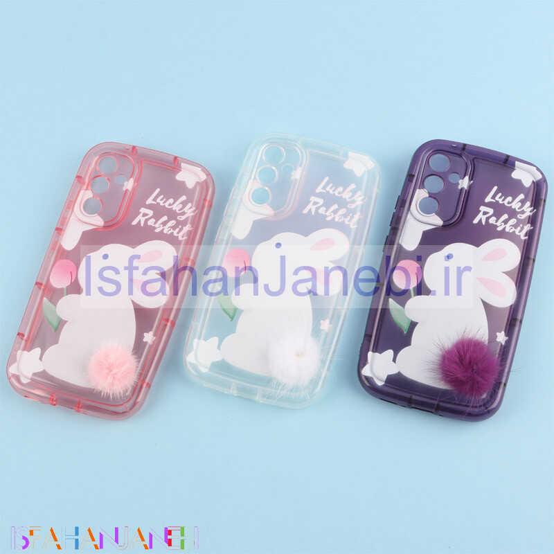 اصفهان جانبی-قاب متال ژله ای Lucky Rabbit محافظ لنزدار Samsung Galaxy A34