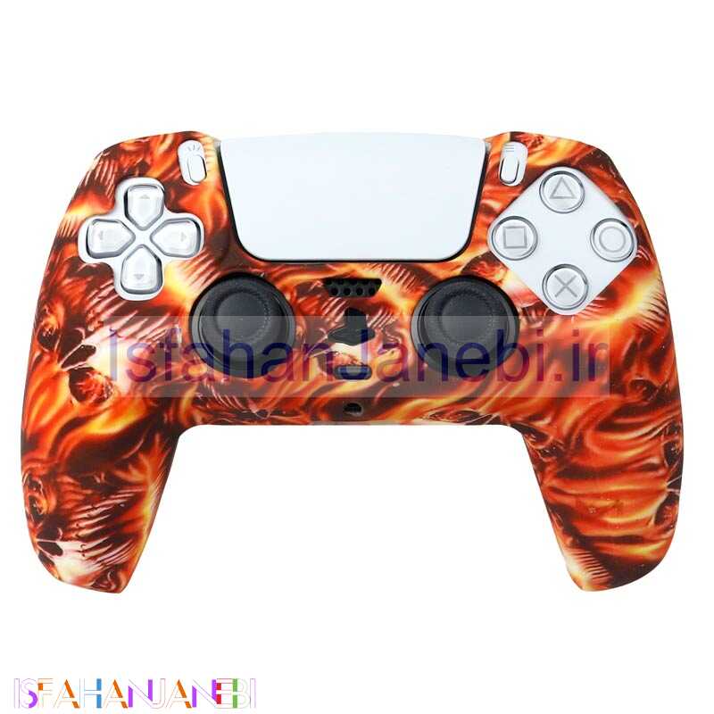 اصفهان جانبی-روکش دسته بازی PS5 طرح جمجمه آتشی