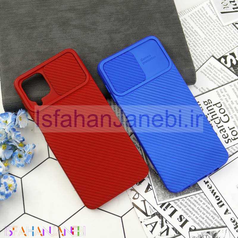 اصفهان جانبی-قاب سیلیکونی کبریتی محافظ لنزدار کشویی Samsung Galaxy A12