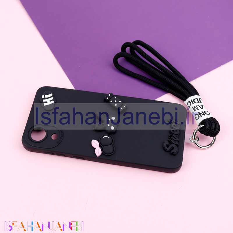 اصفهان جانبی-قاب عروسکی برجسته محافظ لنزدار + بند آویز Samsung Galaxy A03 Core