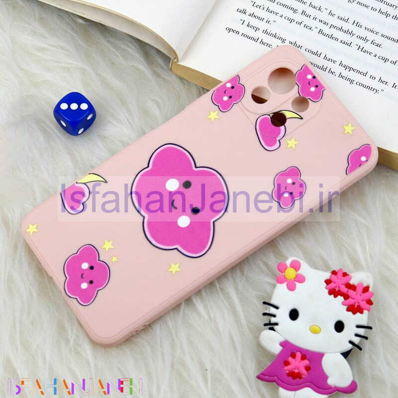 اصفهان جانبی-قاب سیلیکونی عروسکی محافظ لنزدار طرح ابر Xiaomi Mi 11 Lite