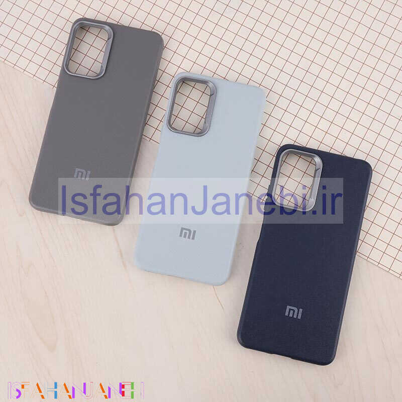 اصفهان جانبی-قاب چرمی ژله ای Leather شیائومی Redmi Note 11 Pro / Note 11 Pro Plus 5G (India) لوگودار