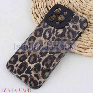 اصفهان جانبی-قاب کبریتی آیفون iPhone 13 Pro Max طرح پلنگی محافظ لنزدار برجسته