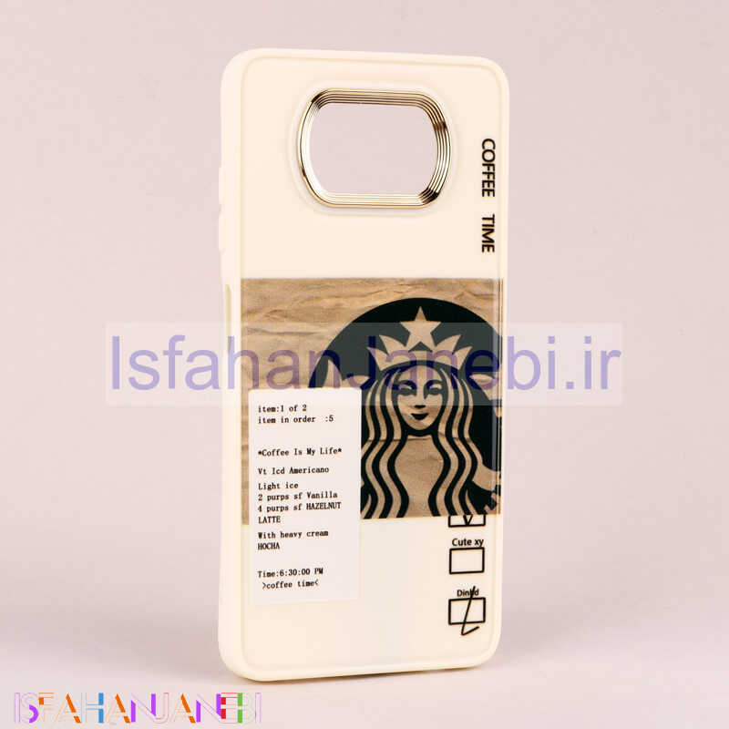 اصفهان جانبی-قاب طرحدار Starbucks دور لنز فلزی Xiaomi Poco X3