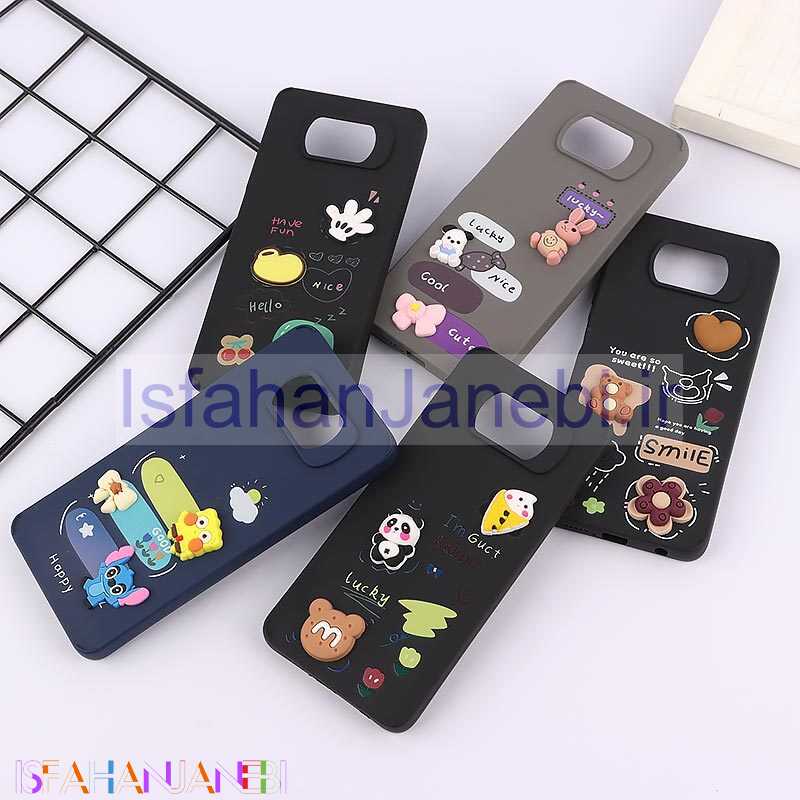 اصفهان جانبی-قاب ژله ای شیائومی Poco X3 / X3 NFC / X3 Pro عروسک برجسته رنگی