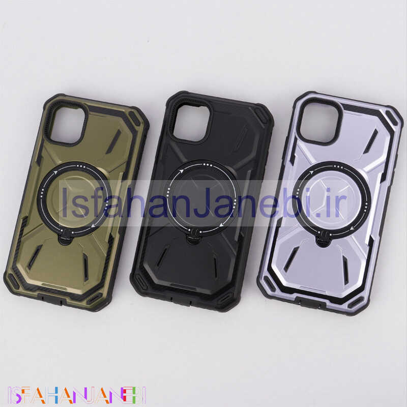 اصفهان جانبی-قاب ضد ضربه MagSafe Metal Armor استند شو iPhone 11