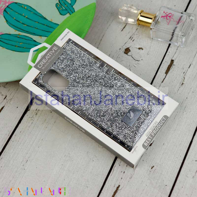 اصفهان جانبی-قاب شاینی Swarovski صندوقی Samsung Galaxy A03s / A02s