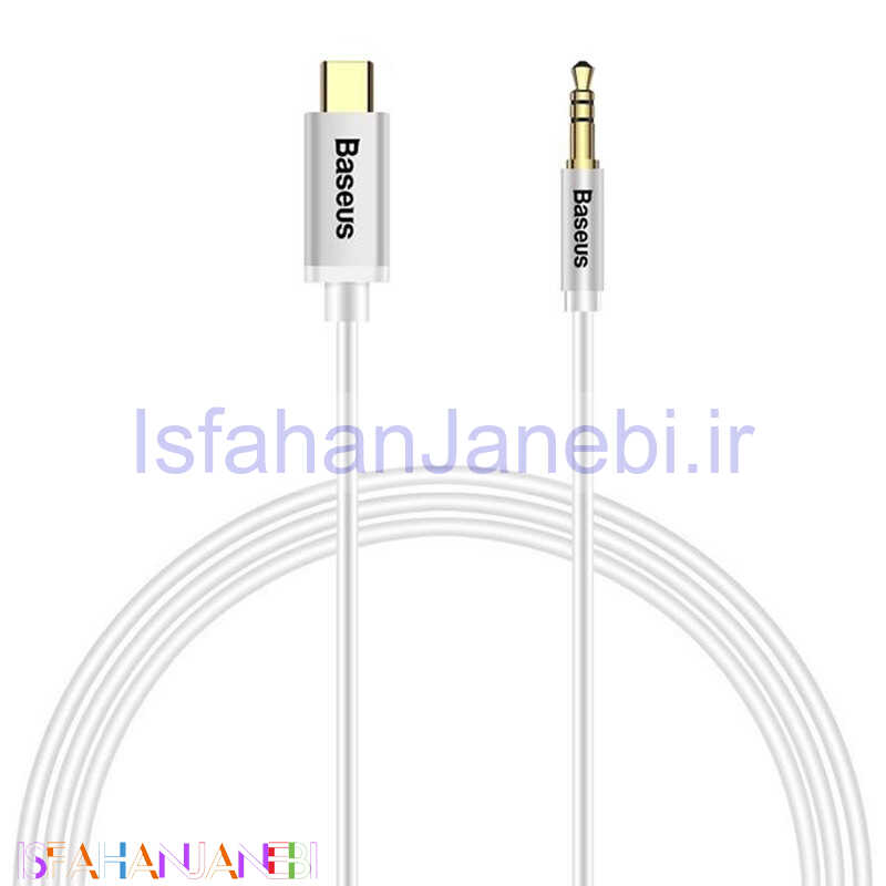 اصفهان جانبی-کابل تبدیل Type-C به AUX باسئوس M01 CAM01 طول 1.2 متر