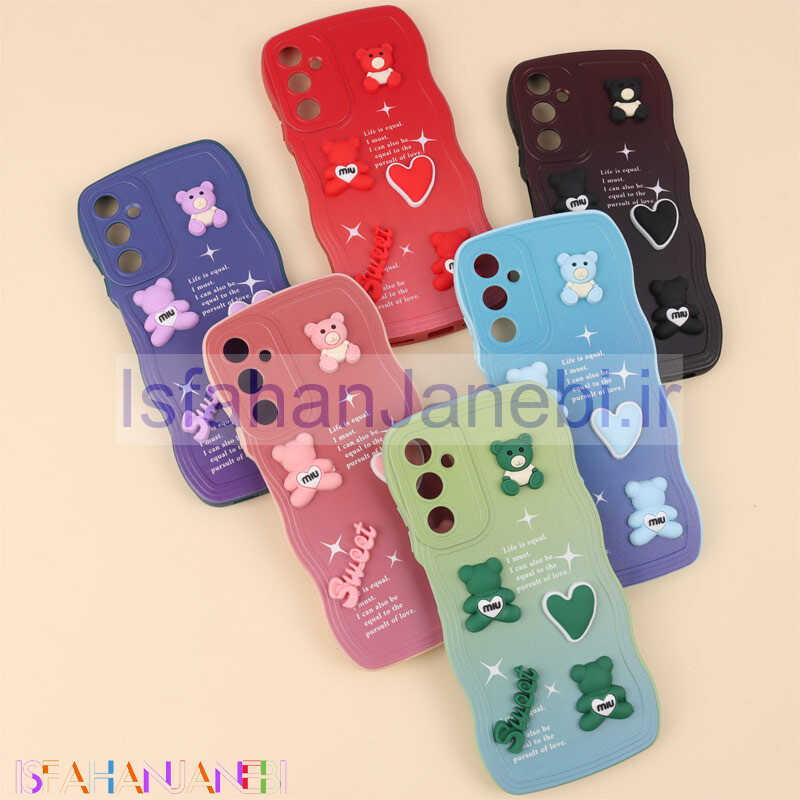 اصفهان جانبی-قاب رنگی مات عروسک برجسته محافظ لنزدار Samsung Galaxy A05s