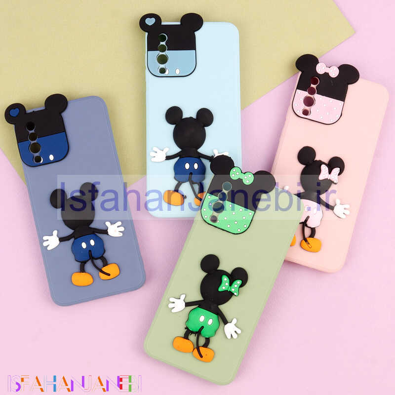 اصفهان جانبی-قاب عروسکی برجسته میکی موس و مینی موس محافظ لنزدار Samsung Galaxy A50