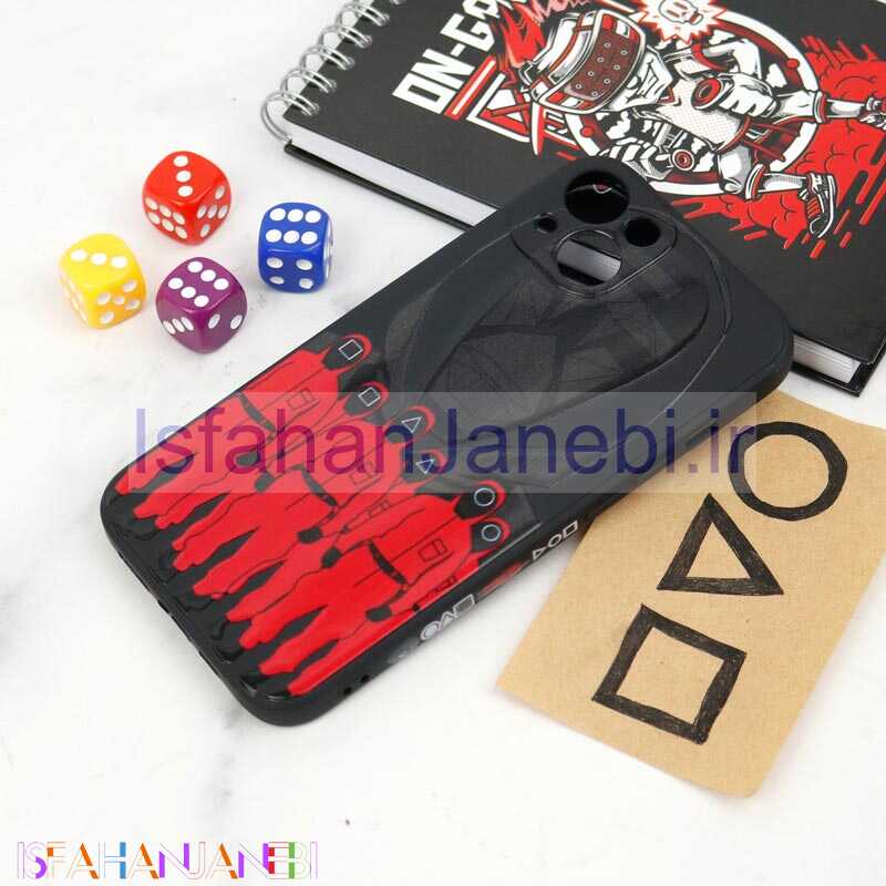 اصفهان جانبی-قاب سیلیکونی محافظ لنزدار طرح اسکویید گیم iPhone 13 کد 9