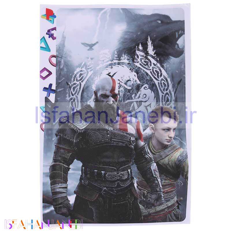 اصفهان جانبی-اسکین پلی استیشن 5 اسلیم استاندارد طرح God Of War کد 3