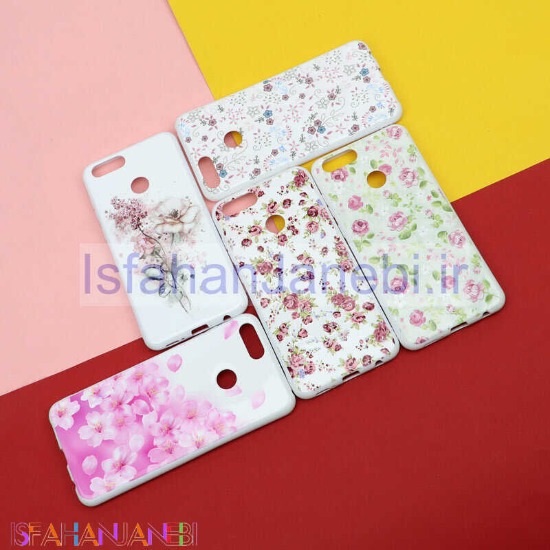 اصفهان جانبی-قاب فانتزی سفید طرح گل هواوی Honor 7X