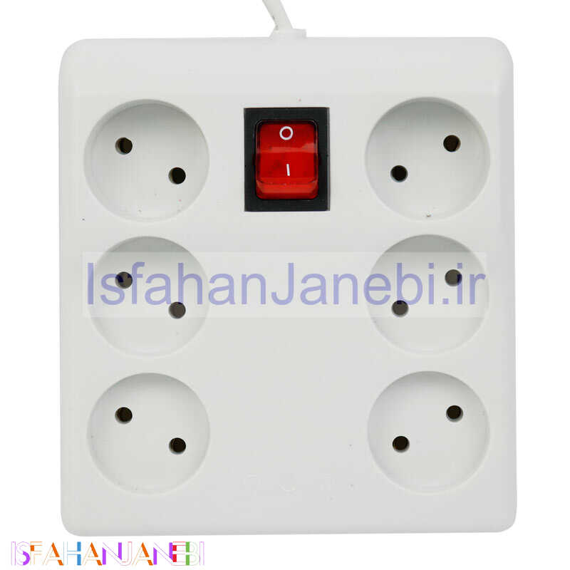 اصفهان جانبی-چند راهی 6 خانه برق Kian با کابل 1٫5 متری