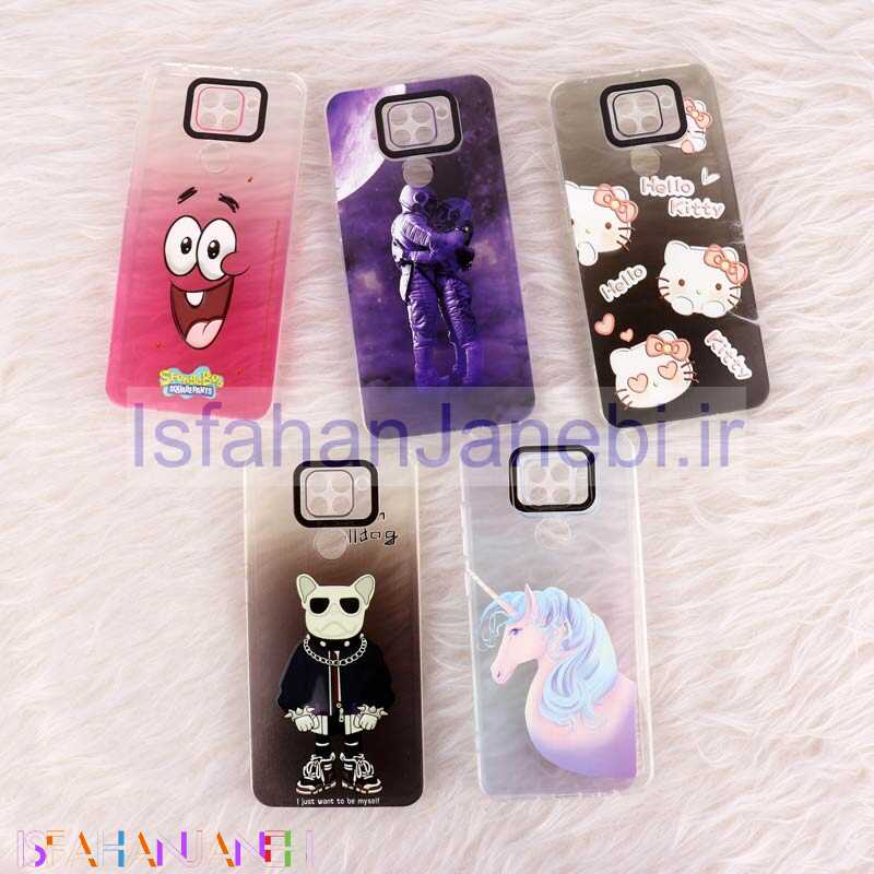 اصفهان جانبی-قاب ژله ای فانتزی محافظ لنزدار Xiaomi Redmi Note 9