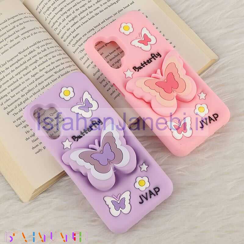 اصفهان جانبی-قاب سیلیکونی سامسونگ Galaxy A13 4G پاپ سوکت دار طرح Butterfly