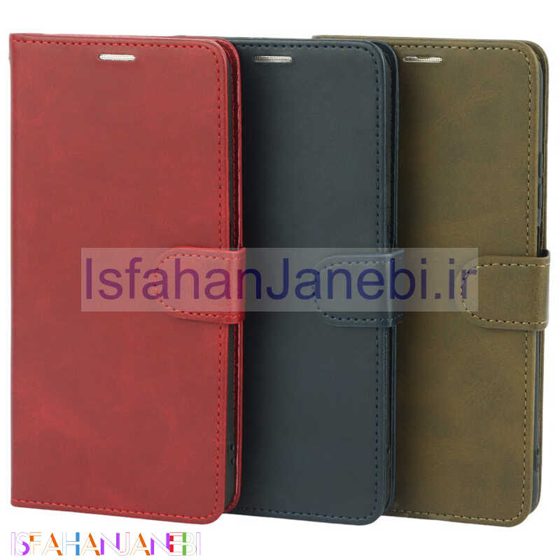 اصفهان جانبی-کیف چرمی مگنتی محافظ لنزدار Xiaomi Poco M3