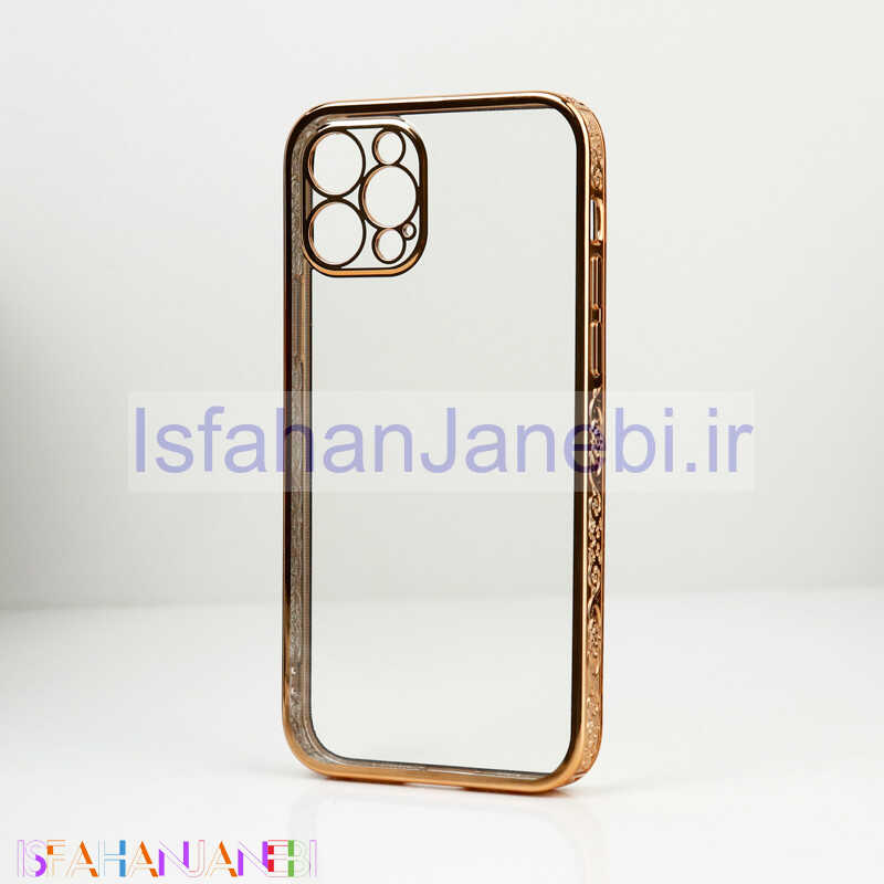 اصفهان جانبی-قاب شفاف دور طرحدار محافظ لنزدار iPhone 12 Pro