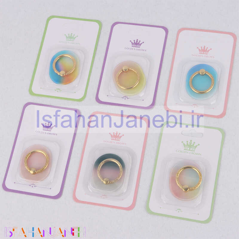 اصفهان جانبی-هولدر انگشتی طرح دار دایره هفت رنگ Golden Crow