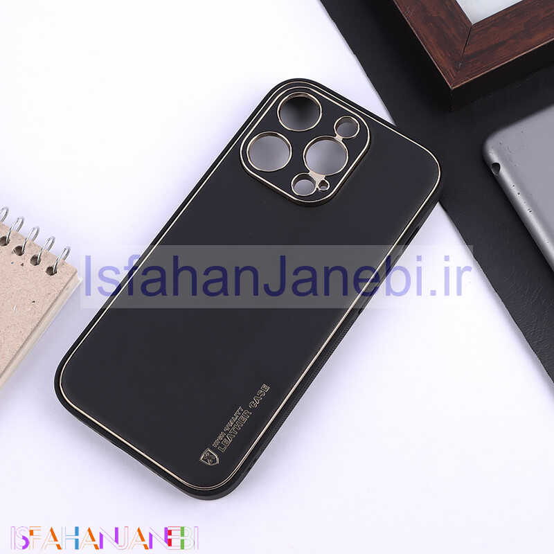 اصفهان جانبی-قاب چرمی My Case آیفون iPhone 14 Pro محافظ لنزدار دور رنگی