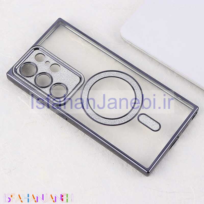 اصفهان جانبی-قاب اکلیلی مگ سیف سامسونگ Galaxy S24 Ultra محافظ لنزدار