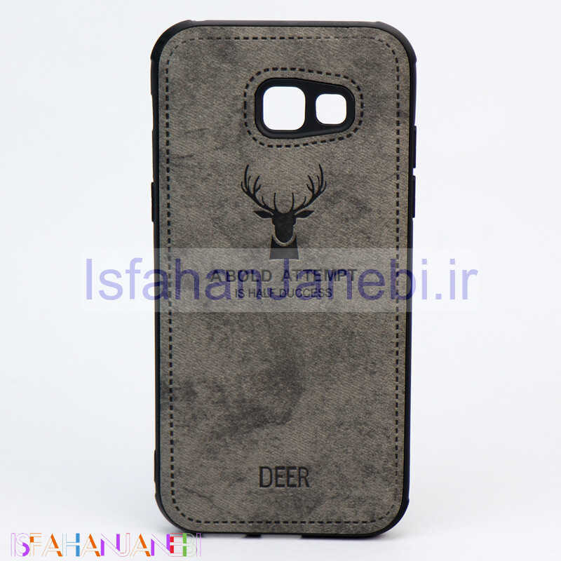 اصفهان جانبی-قاب چرمی طرح گوزن Samsung A5 2017 خاکستری