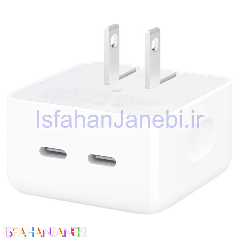 اصفهان جانبی-کلگی فست شارژ iPhone MHJ83LL/A A2571 2Port 3A 35W Type-C