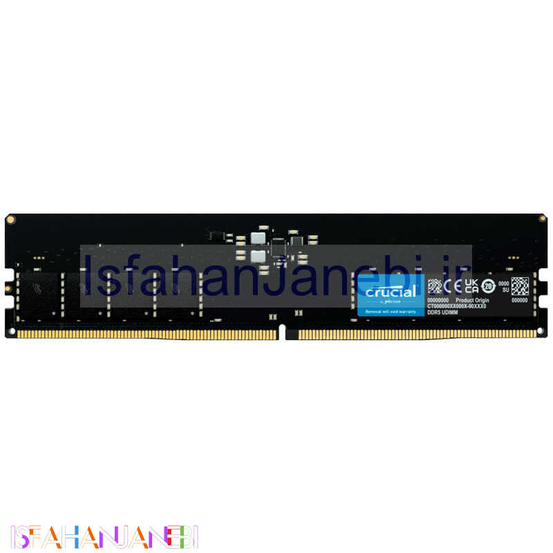 اصفهان جانبی-رم کامپیوتر Crucial CT16G56C46U5 DDR5 16GB 5600MHz CL46 Single