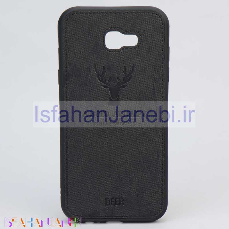 اصفهان جانبی-قاب چرمی طرح گوزن Samsung A7 2017 مشکی