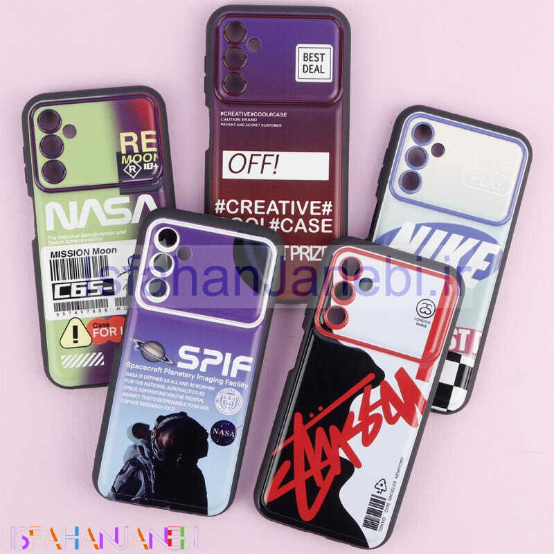 اصفهان جانبی-قاب فانتزی طرح دار لنز برجسته Samsung Galaxy A14 4G / A14 5G