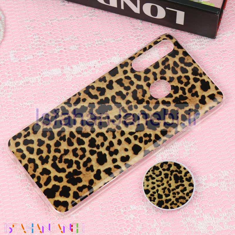 اصفهان جانبی-قاب سوپر IMD دور شفاف پاپ سوکت دار Samsung A20s پلنگی